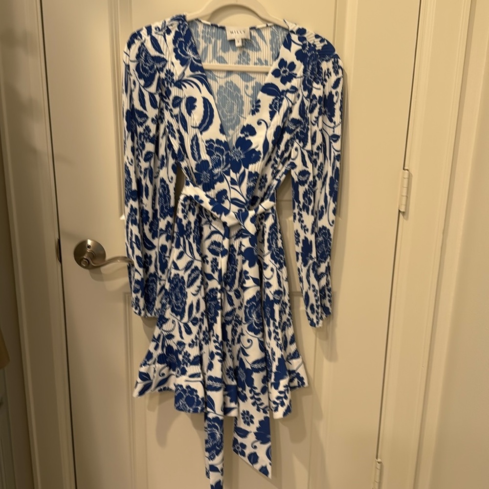 Milly Dress Blue and White Size 2